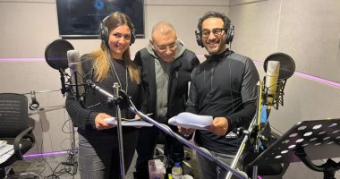 أحمد حلمى يسجل حلقات المسلسل الإذاعى "العصمة فى إيدى".. صور