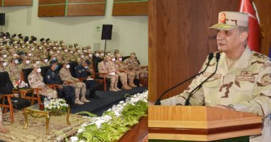 وزير الدفاع يشهد احتفالية مسابقة الابتكارات العلمية بالدفاع الجوى