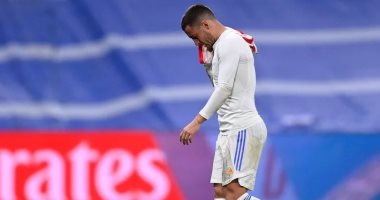 انتهاء موسم هازارد مع ريال مدريد بسبب الإصابة
