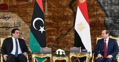 الرئيس السيسى يستقبل "المنفى" ويؤكد دعم مصـر لتحقيق المصلحة العليا لليبيا الشقيقة والحفاظ على وحدة أراضيها وتفعيل الإرادة الحرة لشعبها..رئيس المجلس الرئاسى: نثمن الدور المصرى الحيوى لاستعادة أمن واستقرار ليبيا 