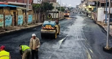  رفع كفاءة الطرق بأوسيم وترميم شوارع بالهرم