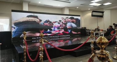 عرض فيلم تسجيلى لمشروع الفلك بالغربية بحضور البابا تواضروس والمفتى.. صور