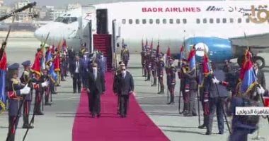 الرئيس السيسى يستقبل الفريق عبدالفتاح البرهان فى مطار القاهرة
