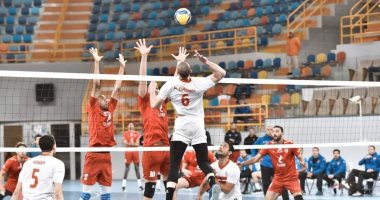 الزمالك يهزم الأهلى فى قمة بلاى أوف قبل نهائى دورى رجال الطائرة