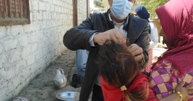تطعيم 99.9% من االحالات المستهدفة ضد مرض شلل الأطفال فى قنا.. صور