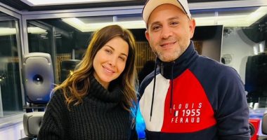 شاهد نانسى عجرم وعزيز الشافعى من كواليس تسجيل أغنية مسلسل "يوتيرن"