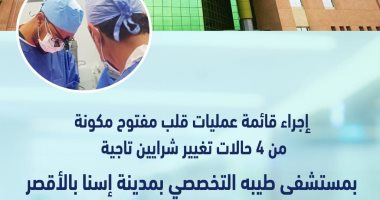 أطباء الرعاية الصحية بالأقصر يجرون عمليات قلب مفتوح بـ300 جنيه للمرضى