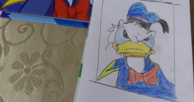 "فريدة" 10 سنوات من المنيا تبدع فى رسم الكارتون