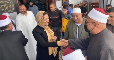رشا كليب نائبة التنسيقية تشارك فى افتتاح مسجد الروضة بالبحيرة