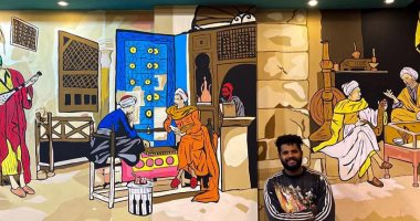 "محمد" يشارك صحافة المواطن بصور لموهبته فى رسم الجرافيتى