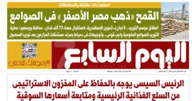 اليوم السابع: "القمح" ذهب مصر الأصفر فى الصوامع