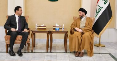 عمار الحكيم يؤكد خلال لقائه سفير مصر ببغداد ضرورة تطوير العلاقات الثنائية