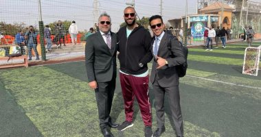 أحمد داود مع أحمد حسام ميدو ومحمد شاهين من كواليس سوتس بالعربى