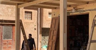 التنسيق الحضارى يتابع مشروع تحسين الصورة البصرية بمحيط "الجامع الكبير" بسيوة