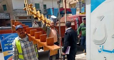 رفع 504 حالات إشغال طريق مخالف بنطاق 4 مراكز فى البحيرة