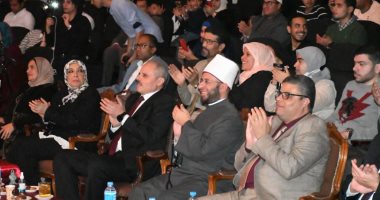  أمسية رمضانية وحفل إنشاد ديني بجامعة القناة بحضور أسامة الأزهرى.. صور