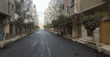 رصف ورفع كفاءة الطرق الرئيسية بمدينة كفر الشيخ.. صور