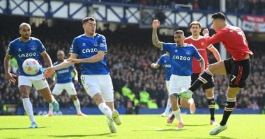 إيفرتون ضد مانشستر يونايتد.. تأخر الشياطين الحمر 1 / 0 فى الشوط الأول