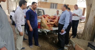 تحرير 3 محاضر ضبط لحوم مذبوحة خارج المجازر بالمنيا