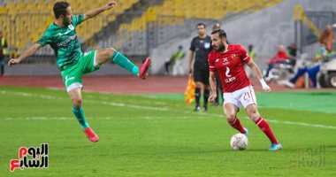 15 دقيقة.. الأهلي يبحث عن التعادل والمصري يواصل الهجوم بعد التقدم بهدف.. صور