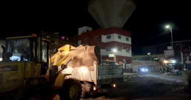 حملات نظافة ليلية لتسليك خطوط الصرف وإزالة التعديات بمدن كفر الشيخ..  صور