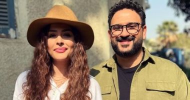 شاهد أكرم حسني وهنادي مهنا وأيتن عامر في كواليس "مكتوب عليا"..فيديو وصور