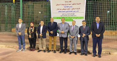 رئيس جامعة كفر الشيخ يشارك الطلاب مسابقات الدورة الرمضانية
