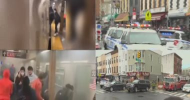 إطلاق نار فى محطة بروكلين للقطارات بنيويورك.. 5 قتلى و13 إصابة.. وأنباء عن توقف حركة القطارات.. البيت الأبيض: إبلاغ بايدن بالواقعة.. المشتبه به ألقى قنبلة دخانية.. فرار ركاب المترو ومروحيات تحلق فوق موقع الحادث