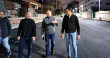 رصف شارع أنور المفتى وتشميع كافيه مخالف فى مدينة نصر