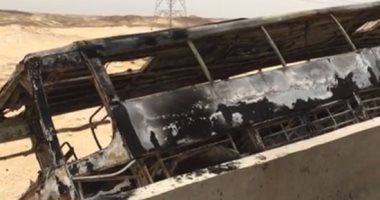 الأتوبيس ولع.. بث مباشر من موقع الحادث على طريق أسيوط البحر الأحمر