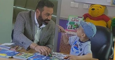 نجوم الخير.. الثعلب الصغير يلبى دعوة الطفل "حازم إمام" المريض بالسرطان