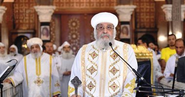 البابا تواضروس يترأس صلوات خميس العهد فى دير الشهيد مارمينا كينج مريوط
