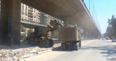 تطهير ورفع المخلفات والرتش من مسار ترعة المريوطية فيصل بالهرم