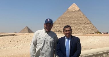وزير الدولة البريطانى لشئون شمال إفريقيا وجنوب آسيا والكومنولث يزور الأهرامات