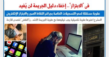 عقوبة مستقلة لمحو تسجيلات جرائم الابتزاز الإلكترونى.. نقلا عن "برلماني "