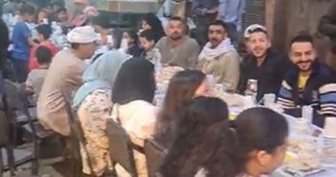 رمضان فى مصر حاجة تانية .. شاهد أكبر إفطار جماعى فى شارع الهرم
