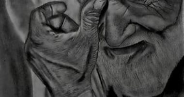 "عيد" من الغربية يشارك رسومات مبدعة بالقلم الرصاص