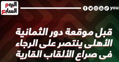 الأهلي يهزم الرجاء فى صراع الألقاب الأفريقية قبل صدام الليلة.. إنفو جراف