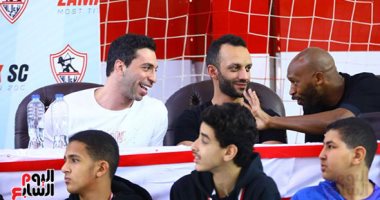 أحمد الأحمر: مرتضى منصور سر انتصارات الزمالك فى اليد منذ 2015.. صور