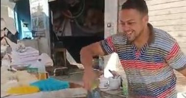 كنافة بلدى بالألوان.. محمد عايز يفرح الناس فى رمضان.. لايف