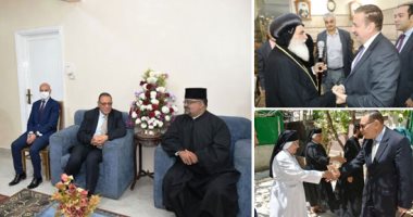 المحافظات تحتفل بعيد القيامة المجيد.. جولات للمحافظين بالكنائس للتهنئة.. مطران بورسعيد يوزع سبحا على المهنئين.. أطفال أسيوط يستقبلون المحافظ بالورود والأعلام.. ومحافظ قنا: المجتمع المصرى نسيج وطنى واحد.. صور