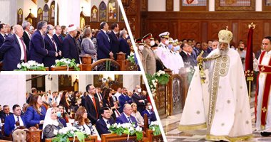 البابا تواضروس يترأس قداس عيد القيامة بالكاتدرائية المرقسية بالعباسية.. ويؤكد: نحتفل خلال شهر واحد برمضان وعيد القيامة ومناسبات وطنية واجتماعية.. ونشجب الاعتداءات المستمرة على الرهبان فى دير السلطان بالقدس..صور