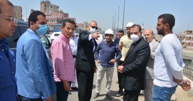 محافظ القليوبية يتفقد أعمال تطوير كوبرى عرابى بحى غرب شبرا الخيمة