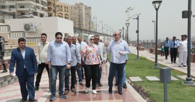 محافظ بنى سويف يتابع مستوى الخدمات المقدمة بكورنيش النيل والممشى السياحى.. صور