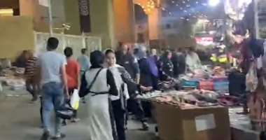 "فسحة ونزهة" شارع البازارات بالغردقة أكبر شارع تجارى بالمدينة