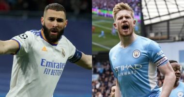 ريال مدريد يتسلح بتاريخه لكسر عقدة ملعب الاتحاد أمام مانشستر سيتى.. الملكى يعانى خارج أرضه بنصف نهائى دورى أبطال أوروبا.. بنزيما ينتظر الظهور رقم 600.. والفريقان يلعبان بالقوة الضاربة لحسم التأهل للنهائى مبكرا
