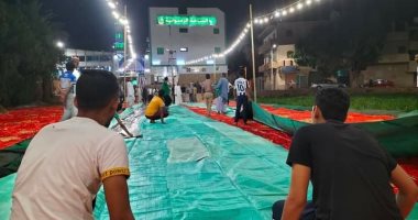 صور.. شاهد التجهيزات النهائية لحفل الإفطار السنوى فى الساحة الرضوانية بالأقصر