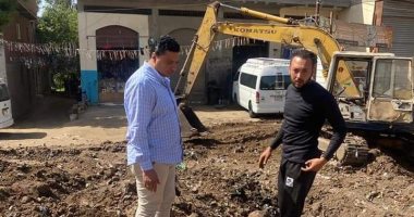 البدء فى حفر موقف العراقية بشبين الكوم وتطور فى تنفيذ مشروعات حياة كريمة
