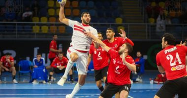 يحيى الدرع أفضل لاعب فى مباراة تتويج الزمالك بسوبر اليد.. فيديو وصور