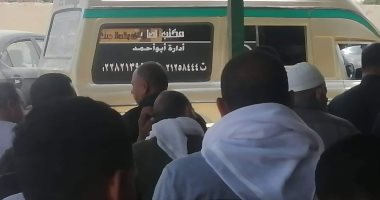 تشييع جثمان زوجة حامل فى السادس لقت مصرعها على يد زوجها بالإسماعيلية.. صور
